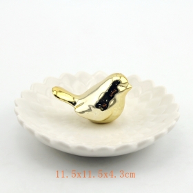 biżuterii ceramicznej danie właściciela tacy pierścienia