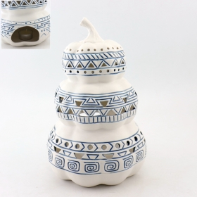 duże białe ceramiczne świeczniki tealight