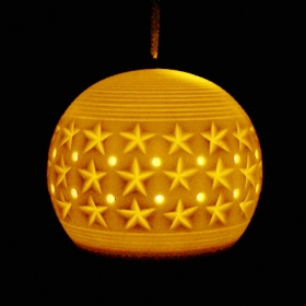 podwieszany ornament ceramiczny na choinkę