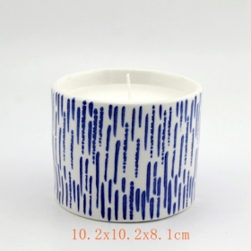 Unikalny, ceramiczny, ręcznie malowany świecznik